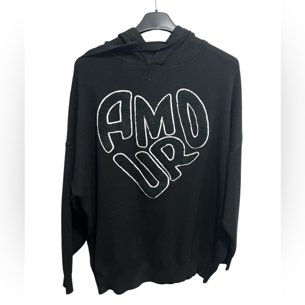 Brand Bazar Amour Hoodie Black